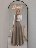 دامن نیم کلوش الیزه